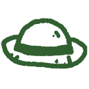 麦わら帽子のアイコン